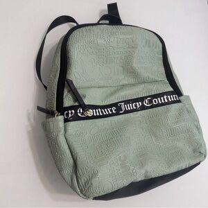 Juicy Couture Embossed Mint color Backpack